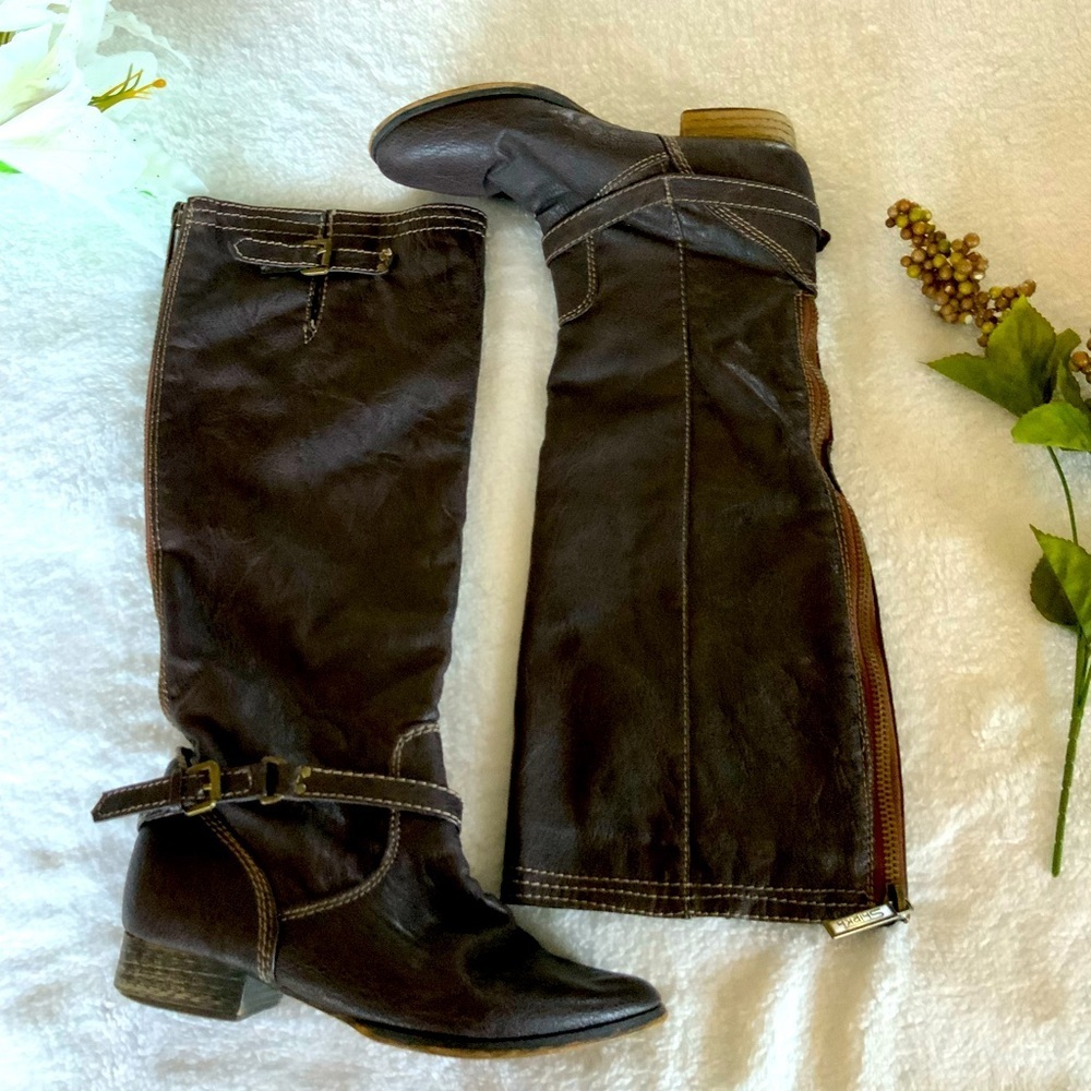 Sheikh Shoes Women Dark Brown Boots Size 8.5